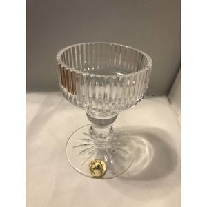 Crystal Newgrange Irish Hurricane Base Or Candle Holder EUC